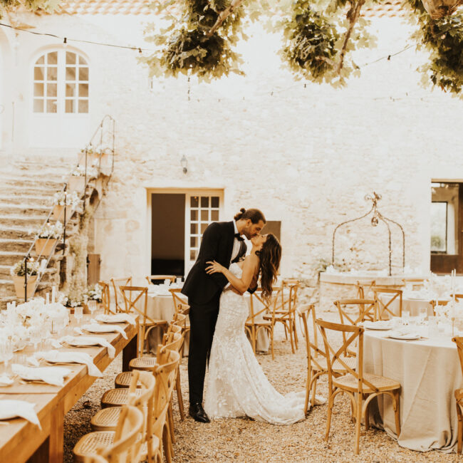 diner élégant mariage petit roulet provence